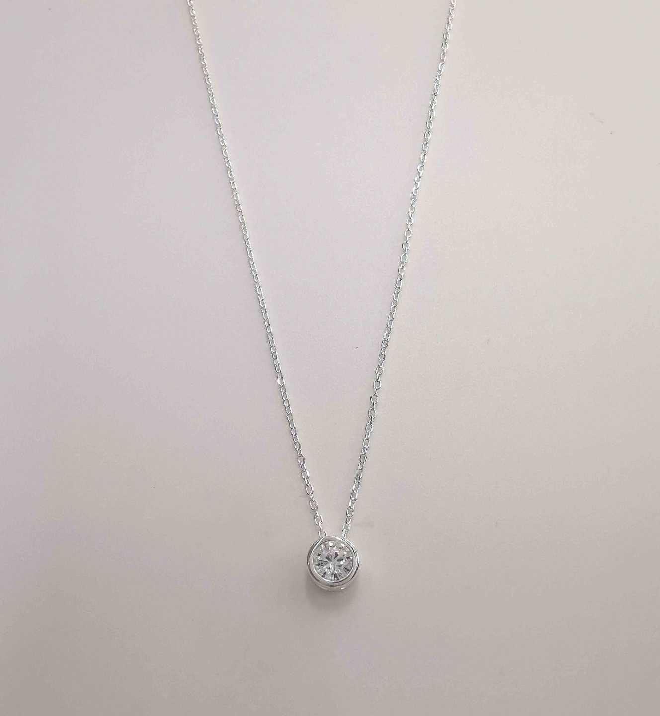 Collar Plata925 Punto Luz Redonto 6mm