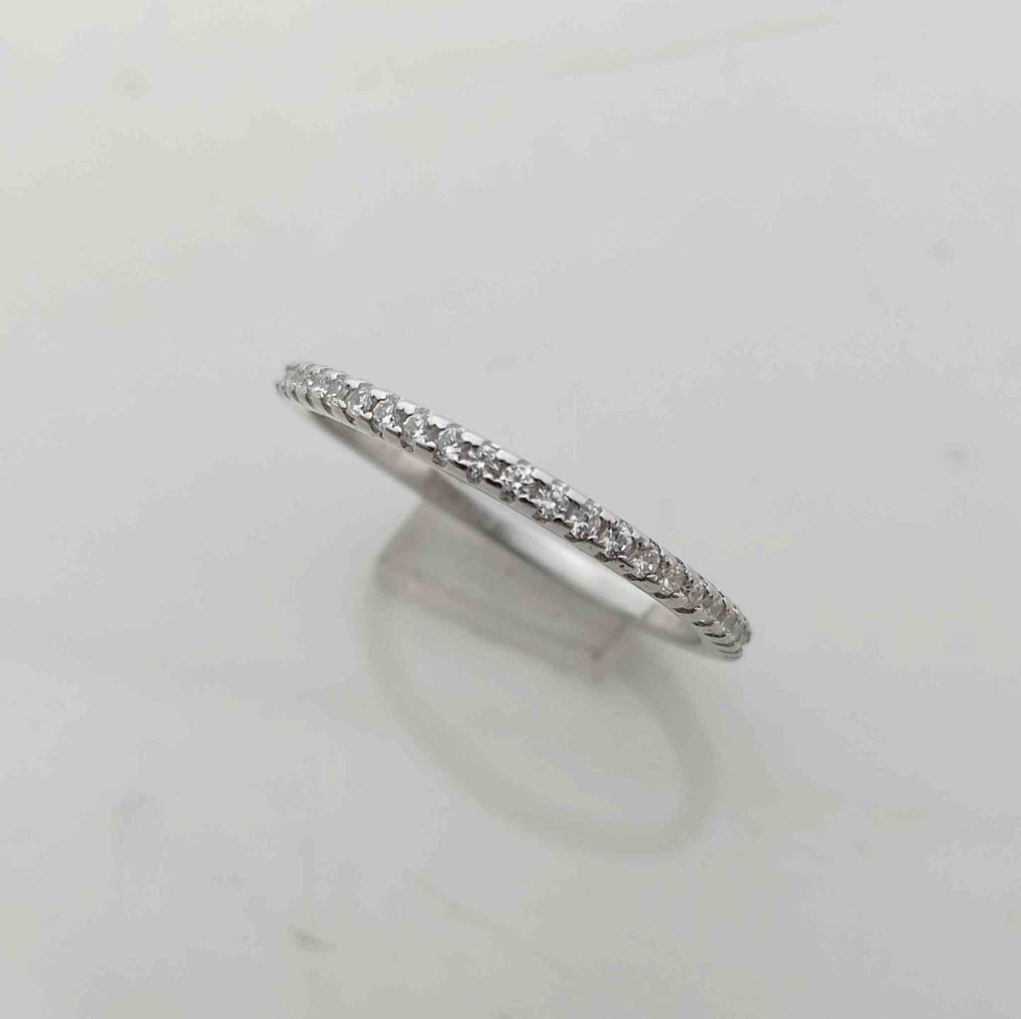 Anillo Plata925 Cintillo Circones Delgado