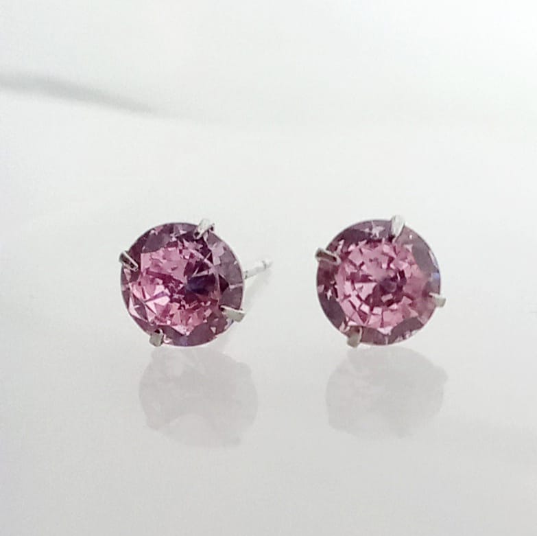 Aro Plata Punto Luz Rosado 5mm