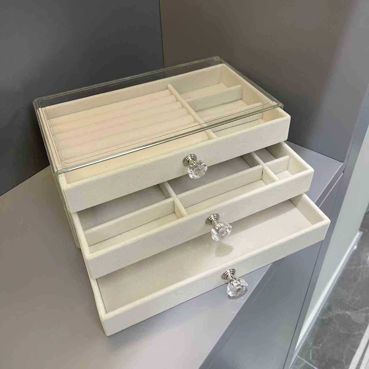 Exhibidor Caja Acrilica 3 Cajon Joyedo 23.5*14*11