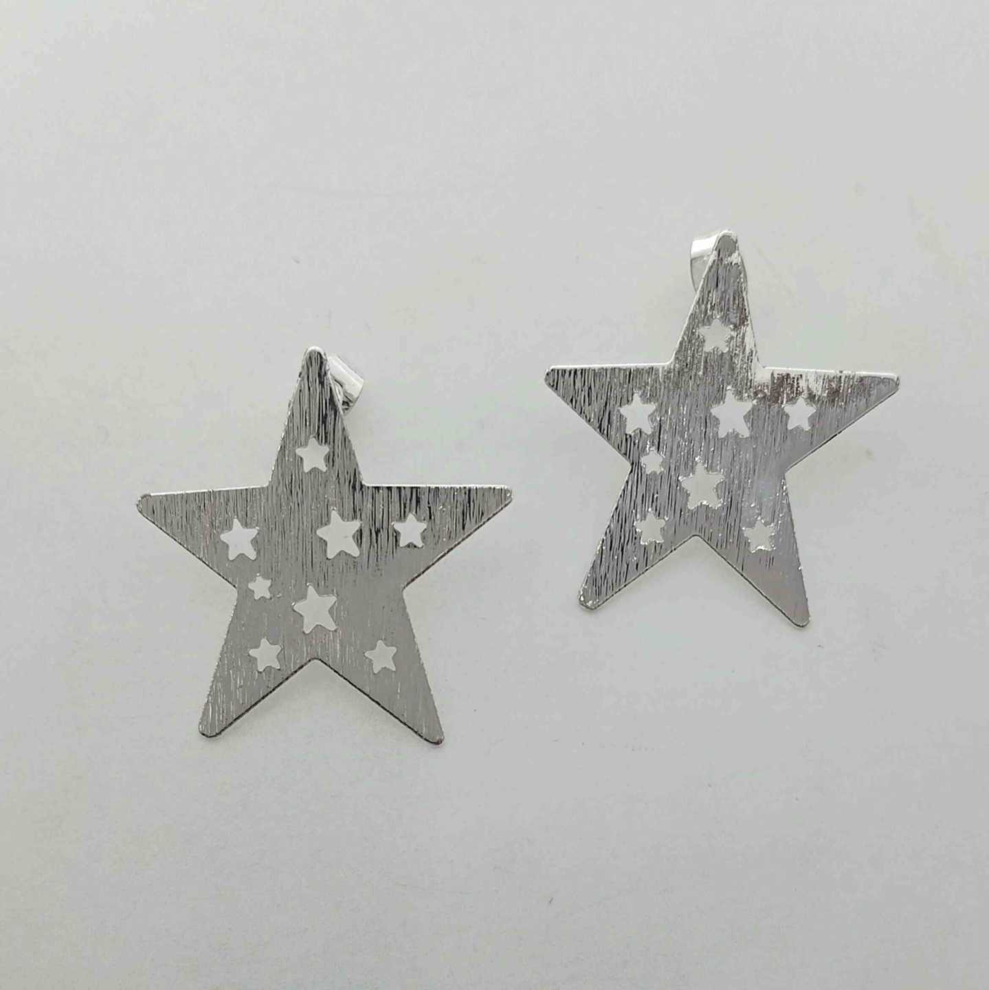 Aro Bañado en Plata Estrella 30mm