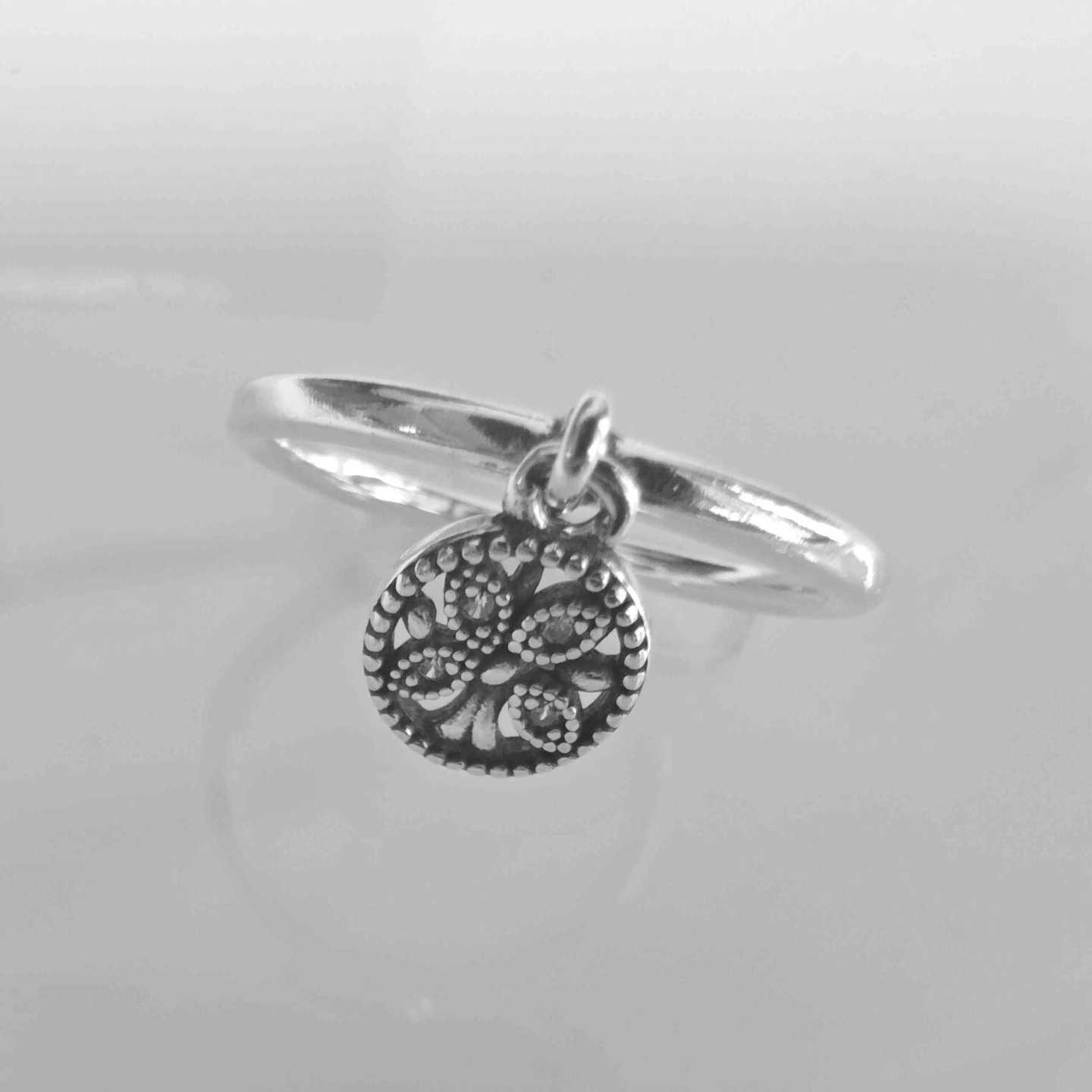 Anillo Plata 925 Colgante Árbol de la Vida con Circones