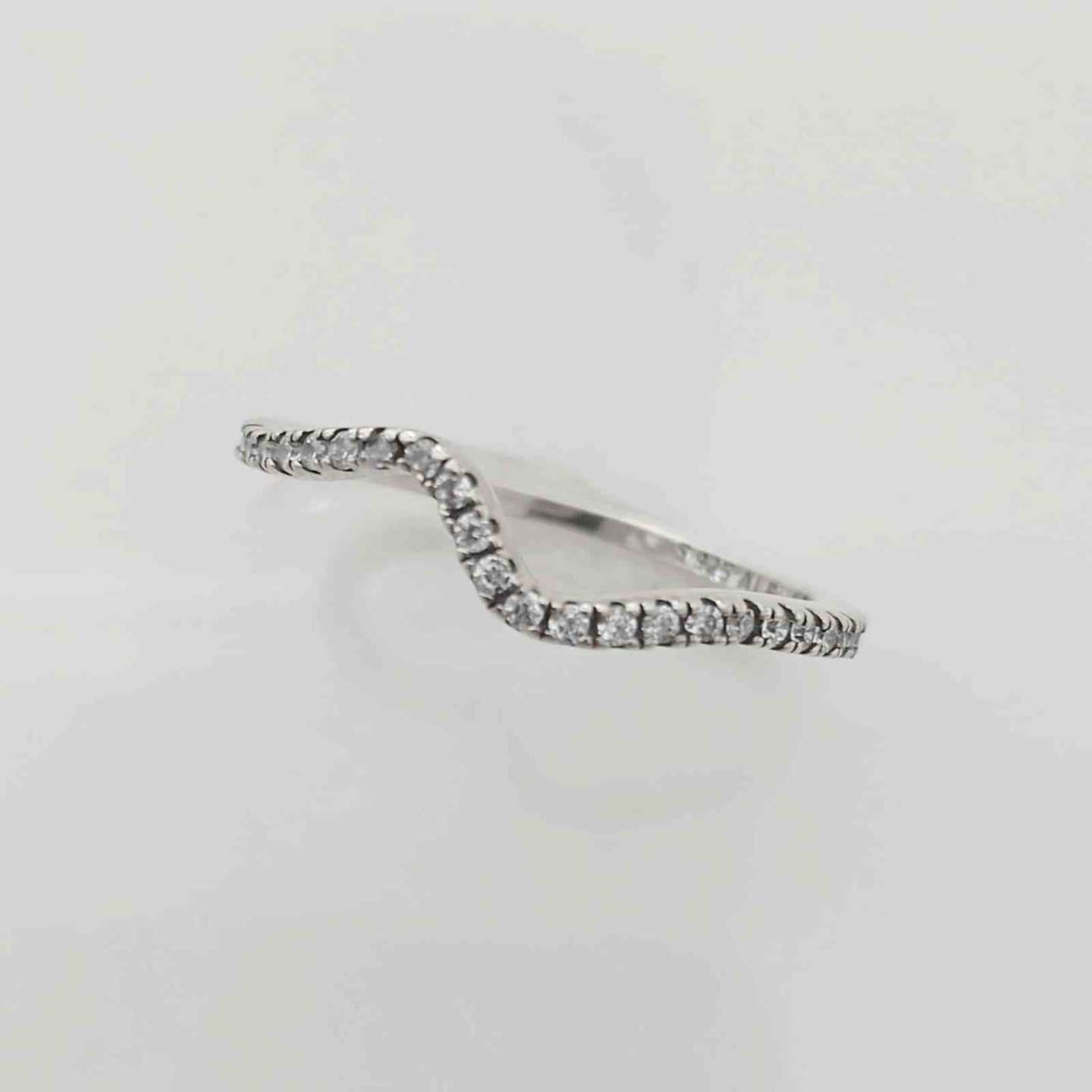 Anillo Plata925 Forma Ondas Circones