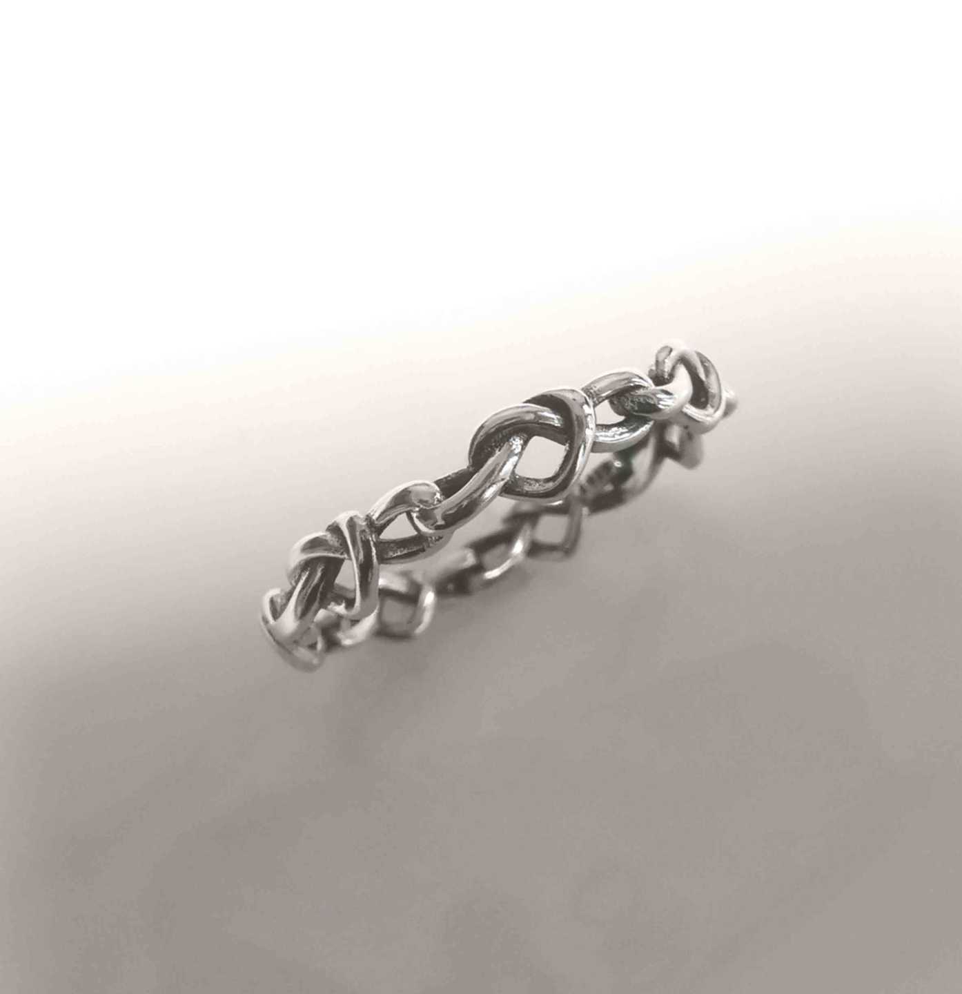Anillo Plata925 Nudo Corazon Liso Sinfin