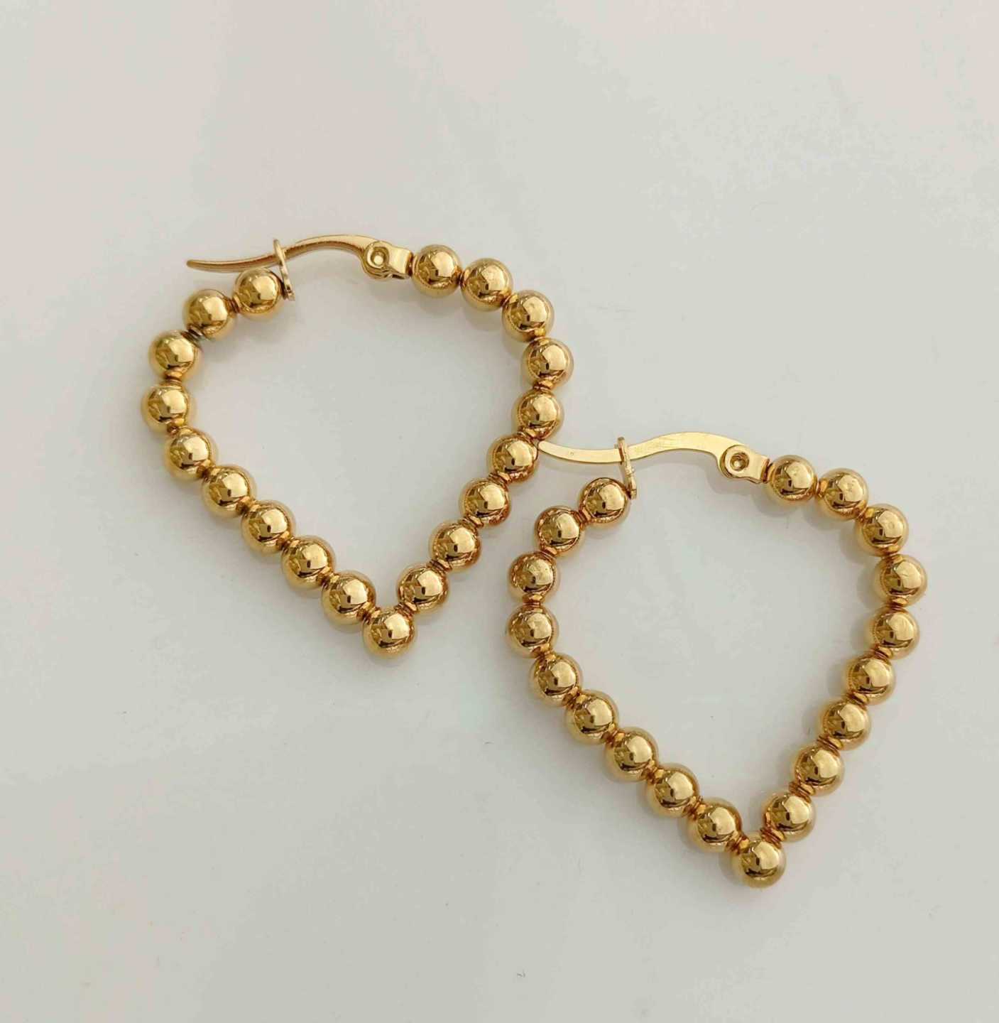 Aro Argolla Dorada Corazon Pelorita 3.0/32mm