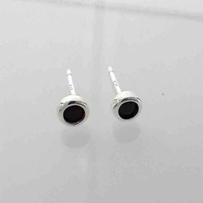 Aro Plata925 Punto Luz  Negro 4mm