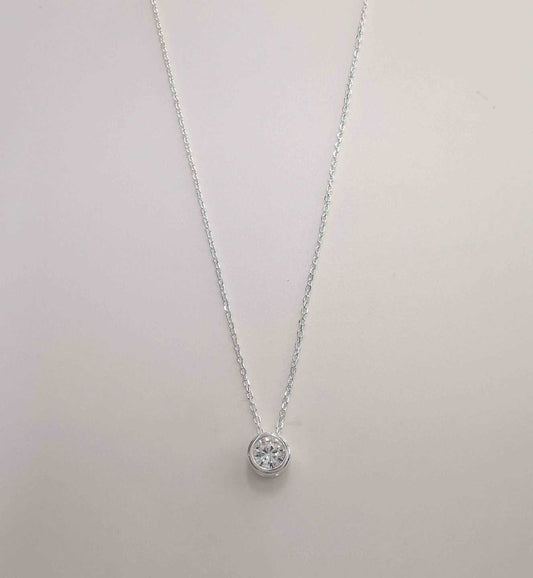 Collar Plata925 Punto Luz Redonto 6mm