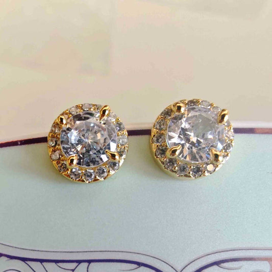 Aro Bañado en Plata o Bañado en Oro 18k Punto Luz Circones 9mm