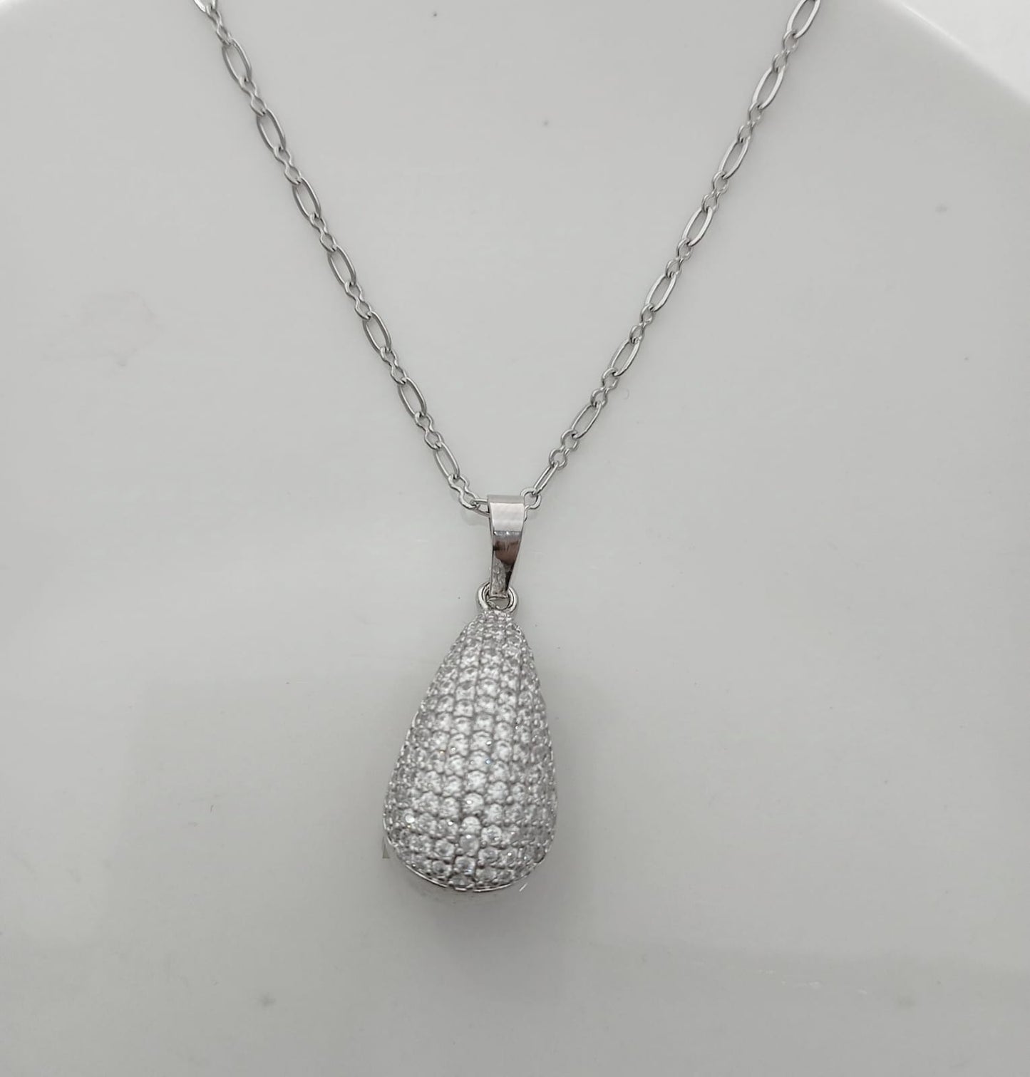 Collar Bañado en Plata Colgante Cota Circones