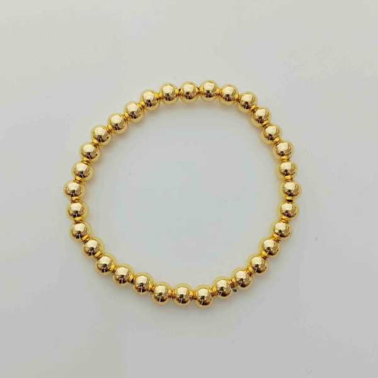 Pulsera Bañado en Oro 18k Pelotita 6mm