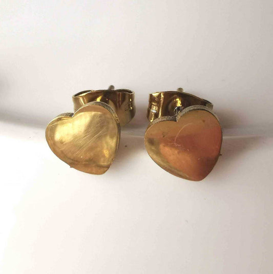 Aro corto dorado Corazon
