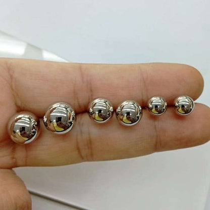 Aro Bañado en Plata Pelota Lisa