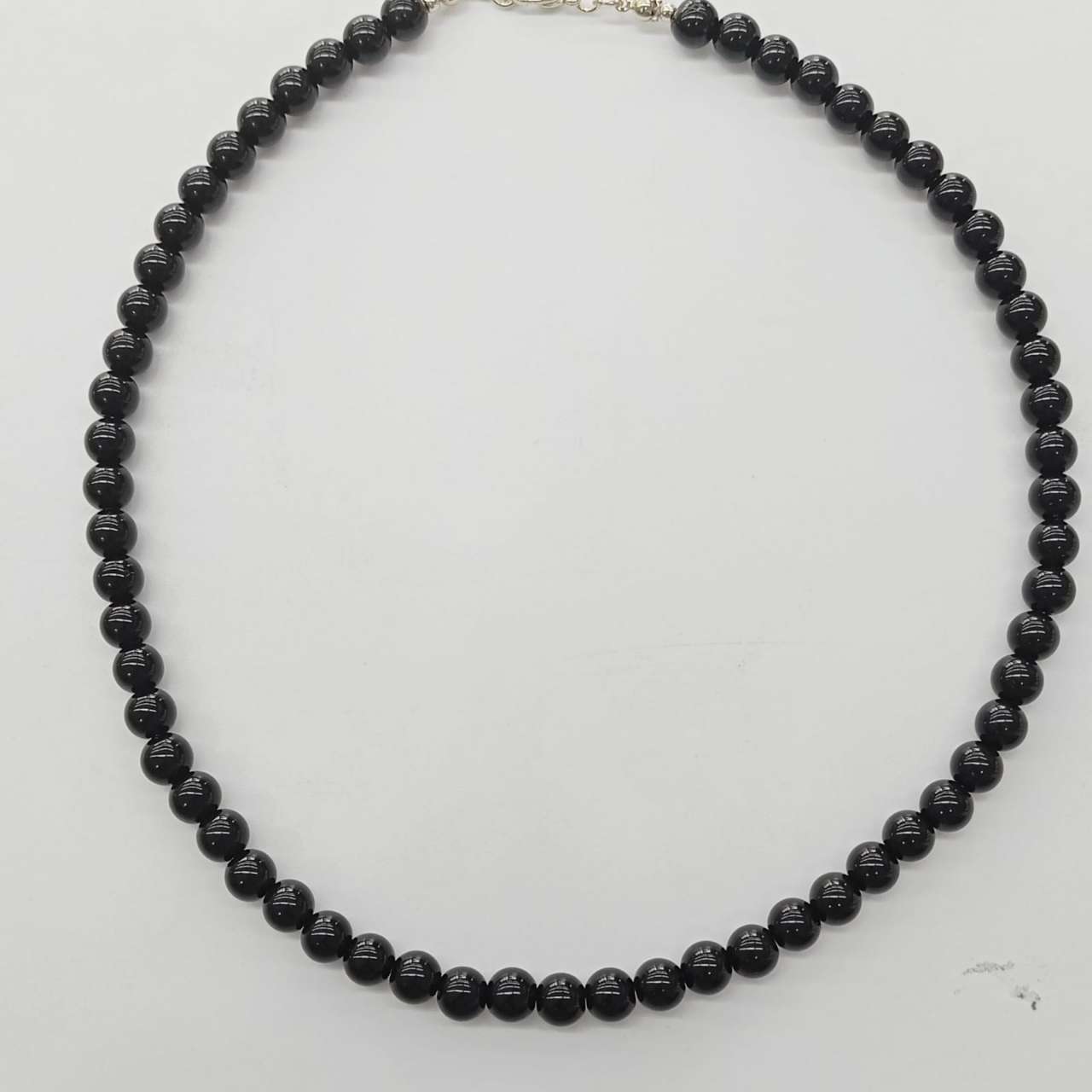 Collar Bañado en Oro Pelotas 8mm Colores Acrilicas 42+5cm