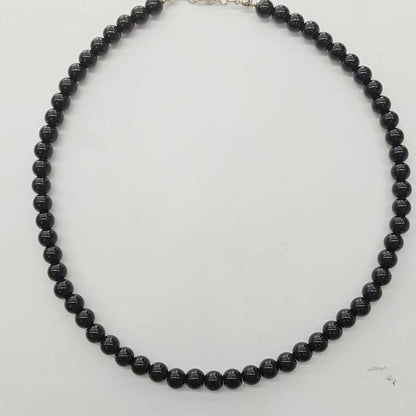 Collar Bañado en Oro Pelotas 8mm Colores Acrilicas 42+5cm