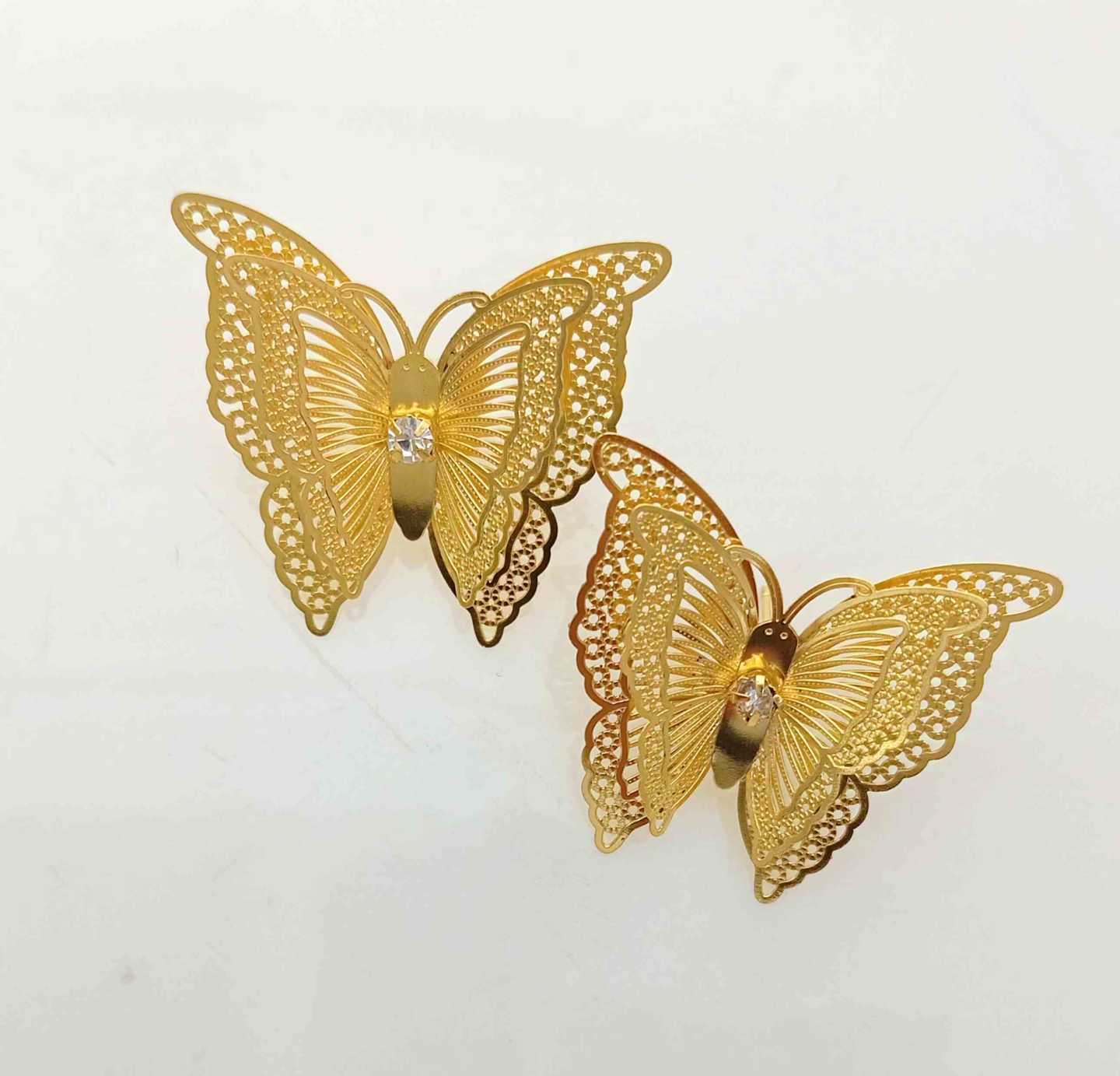 Aro Dorado Mariposa Punto Luz en Centro