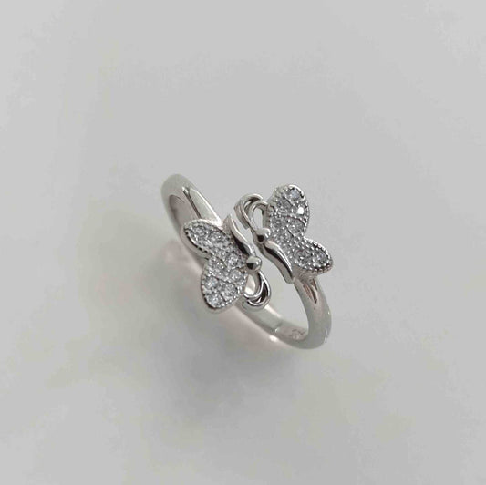 Anillo Plata925 Mariposa Circones Abierto
