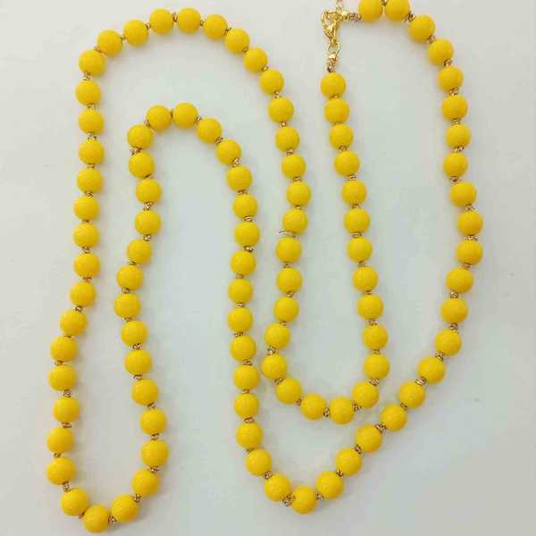 Collar Larga Pelotitas Cristal Vitrio Colores