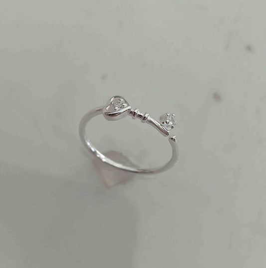 Anillo Plata925 Abierto Llave Circones