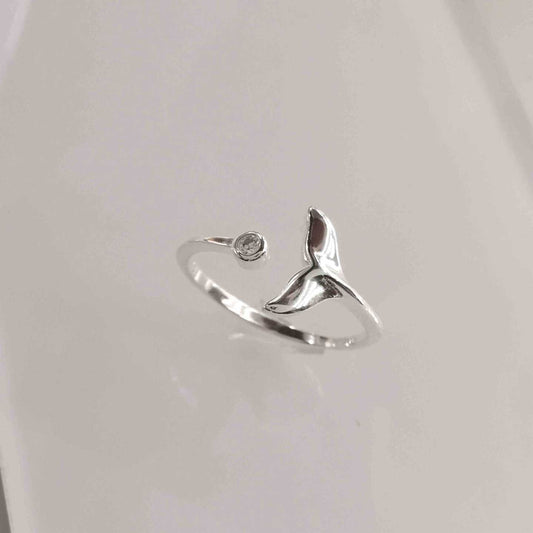 Anillo Plata925 Abierto Cola de Ballena
