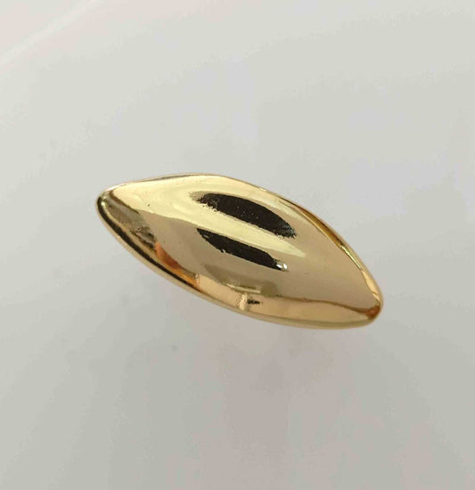 Anillo Bañado En Oro Ovslo Irrcular Ajustable
