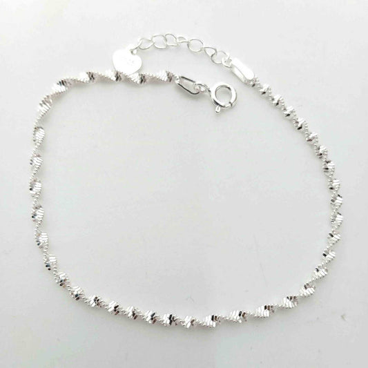 Pulsera Plata925 Cadena Brillo