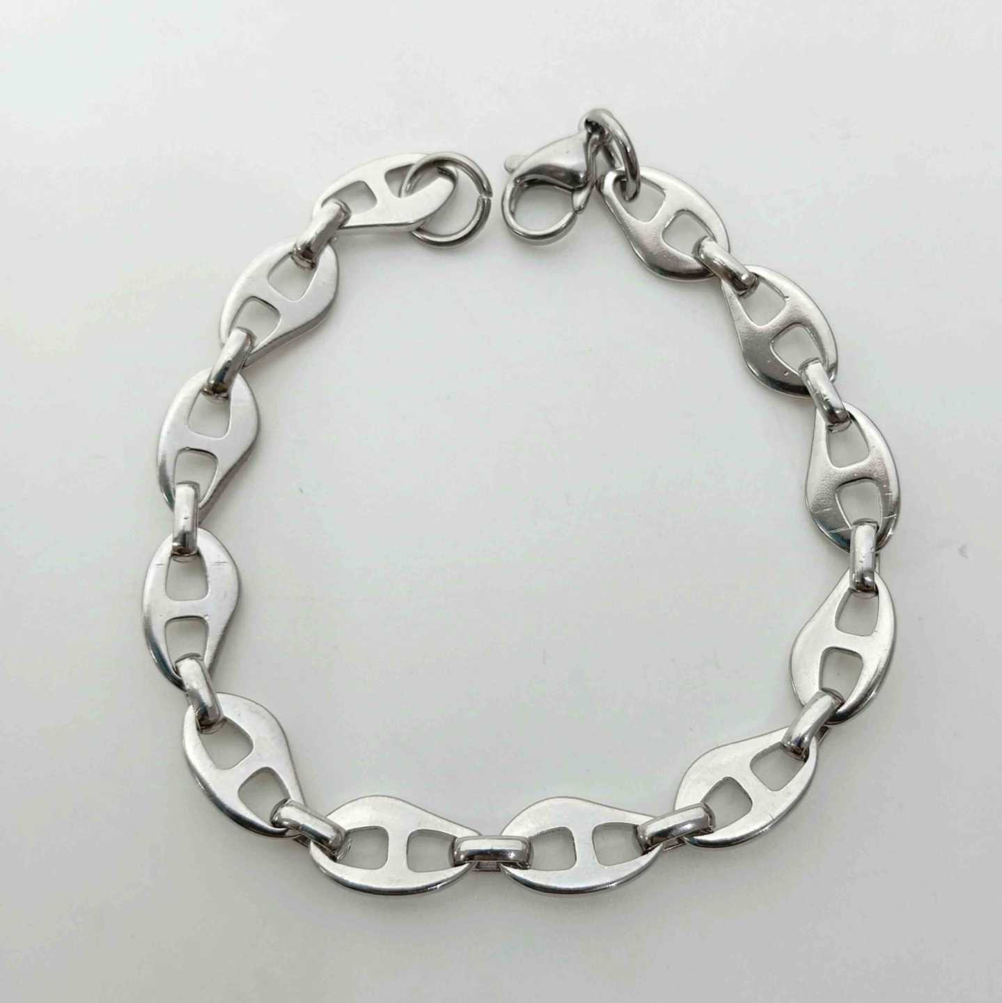 Pulsera Dorado y Plateada Ovalos Irrecular