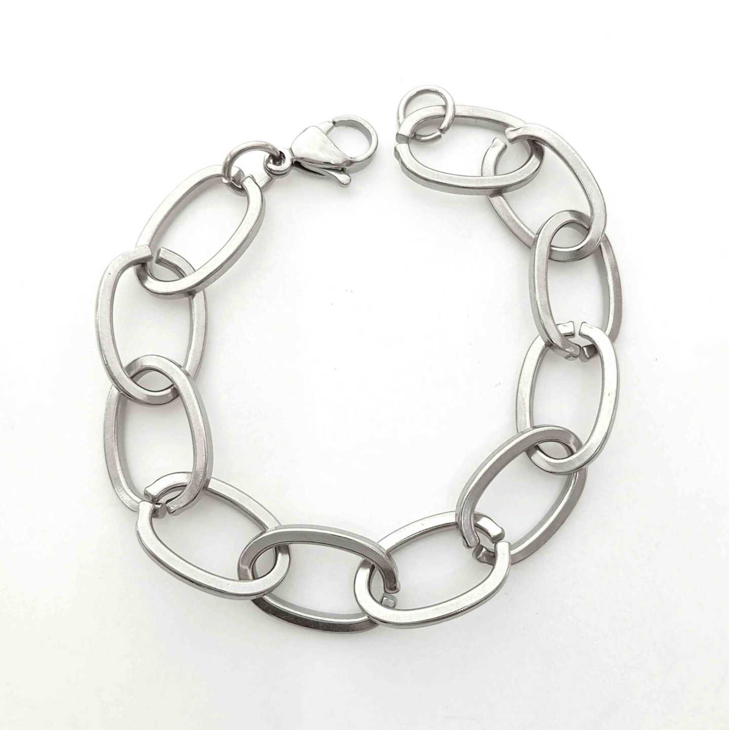 Pulsera Dorada Eslabon Grande