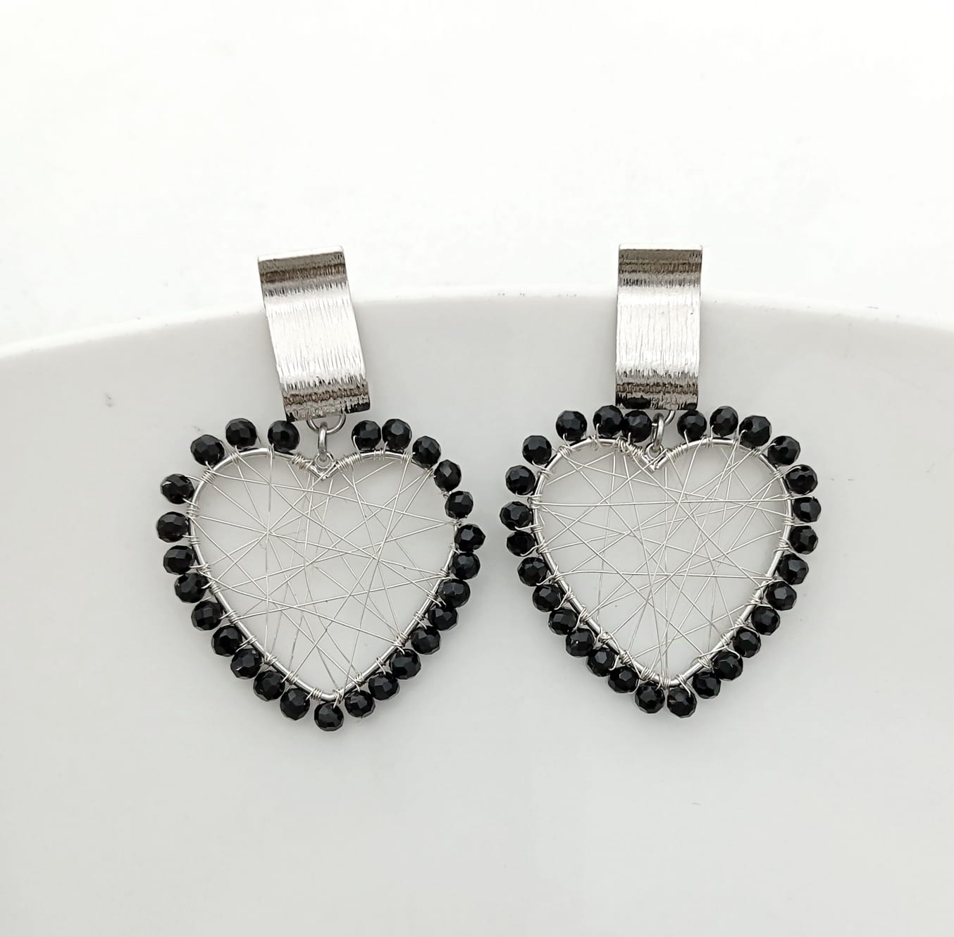 Aro Bañ Dor. Corazon Con Piedras o Con Cristales