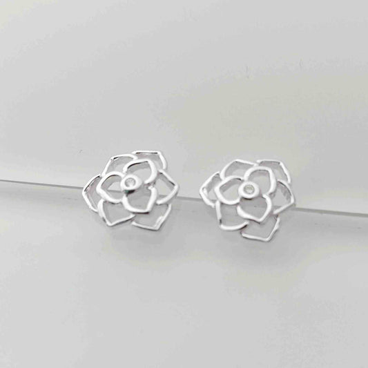 Aro Plata925 Circon Entre Flor