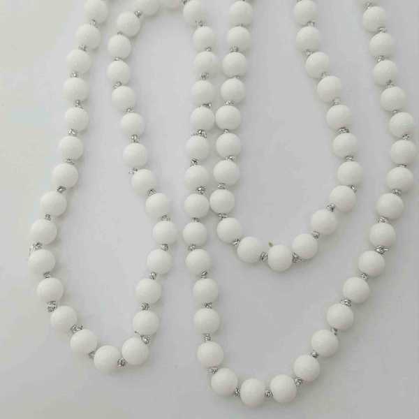 Collar Larga Pelotitas Cristal Vitrio Colores