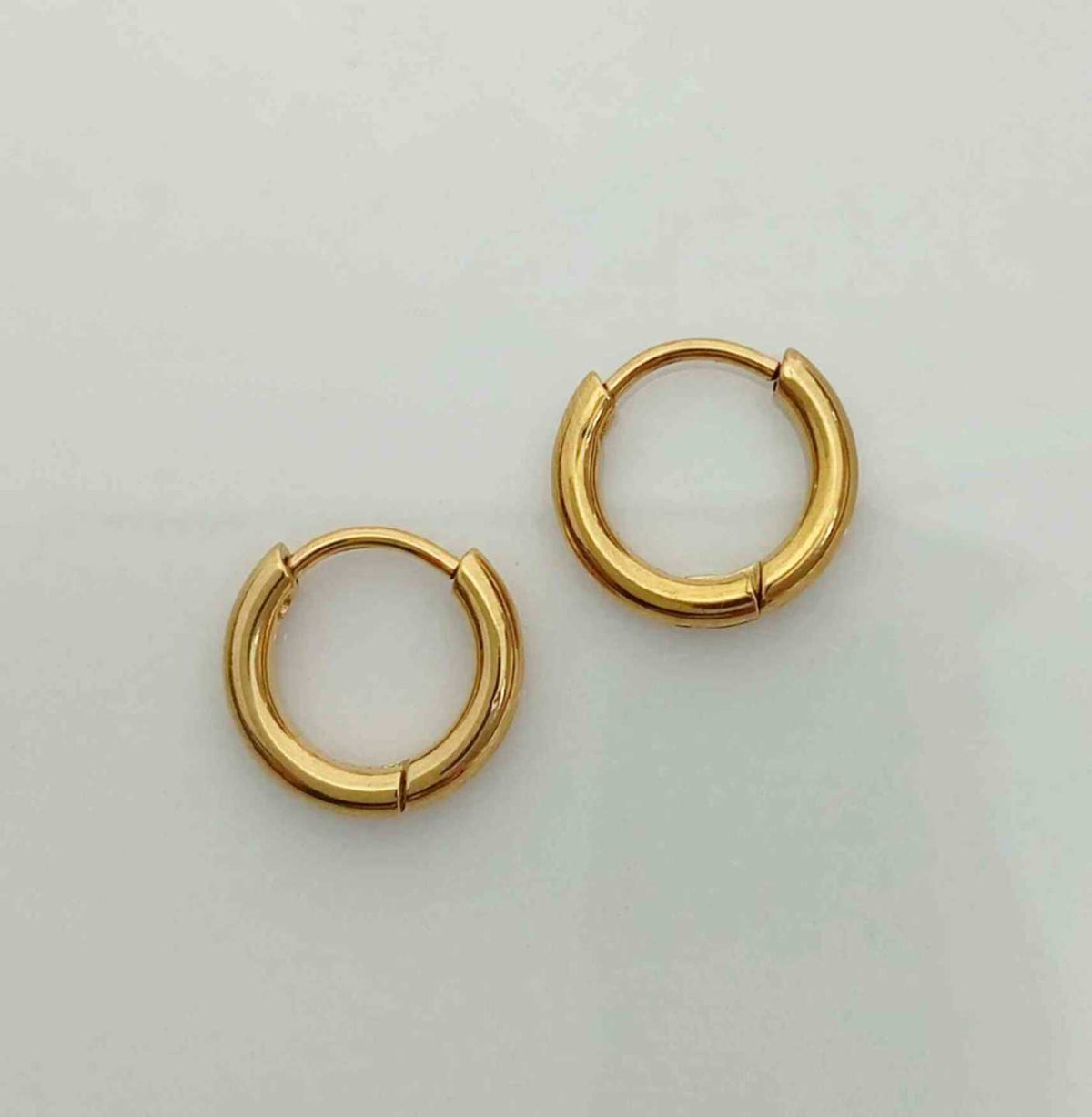 Aro Argolla Acero Inoxidable Dorado Lisa Tubo 2mm， 10mm  / 12mm /  14mm / 16mm / 20mm, Tubo 2mm