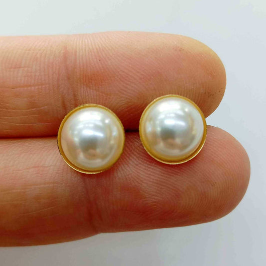 Aro Dorado Perla Plano Falsa 10mm