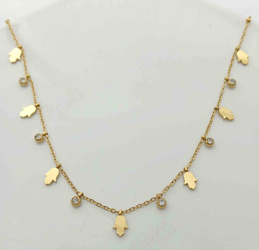 Collar Dorada 7 Manito y 6 Circnes