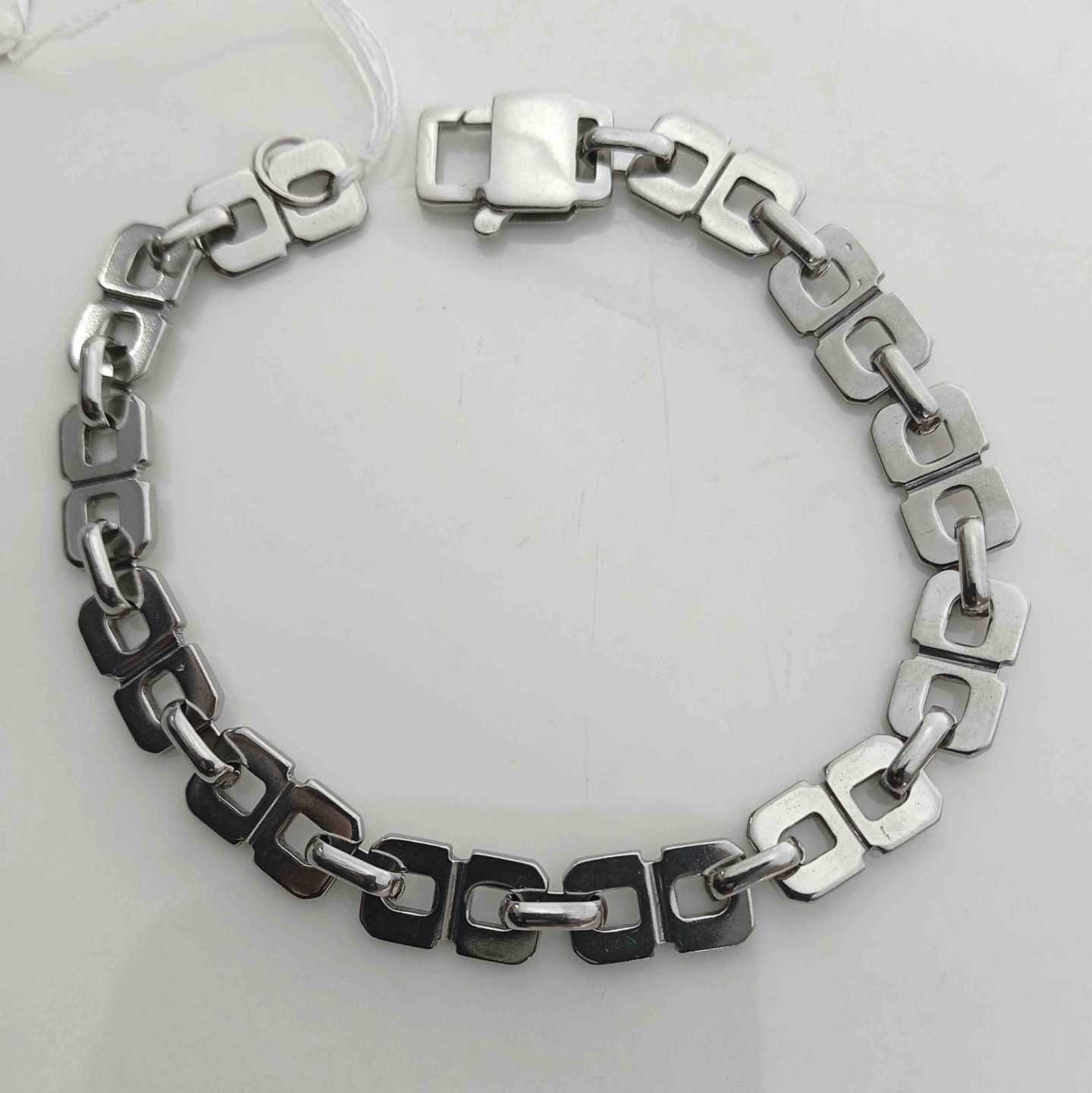 Pulsera de  Plateado Cuadrados