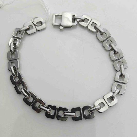 Pulsera de  Plateado Cuadrados