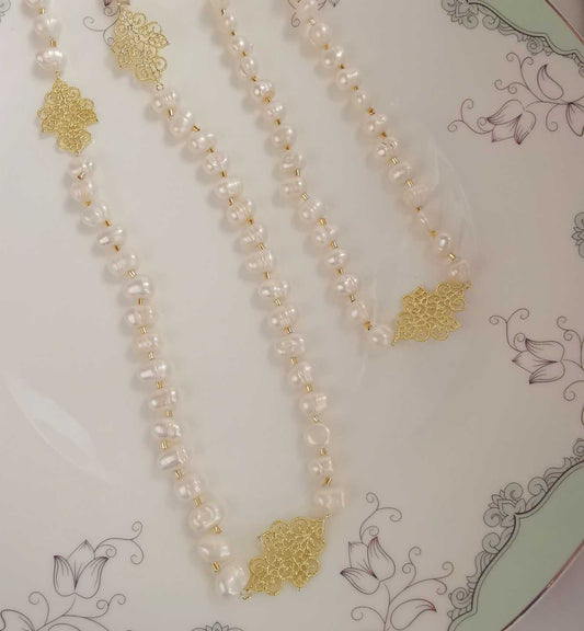 Collar Perla Rio 10mm 120cm Con Chiches