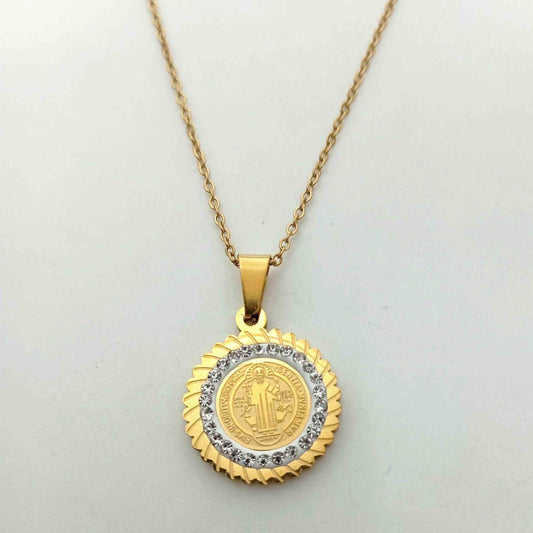 Collar Dorado San Benito Circones 18mm