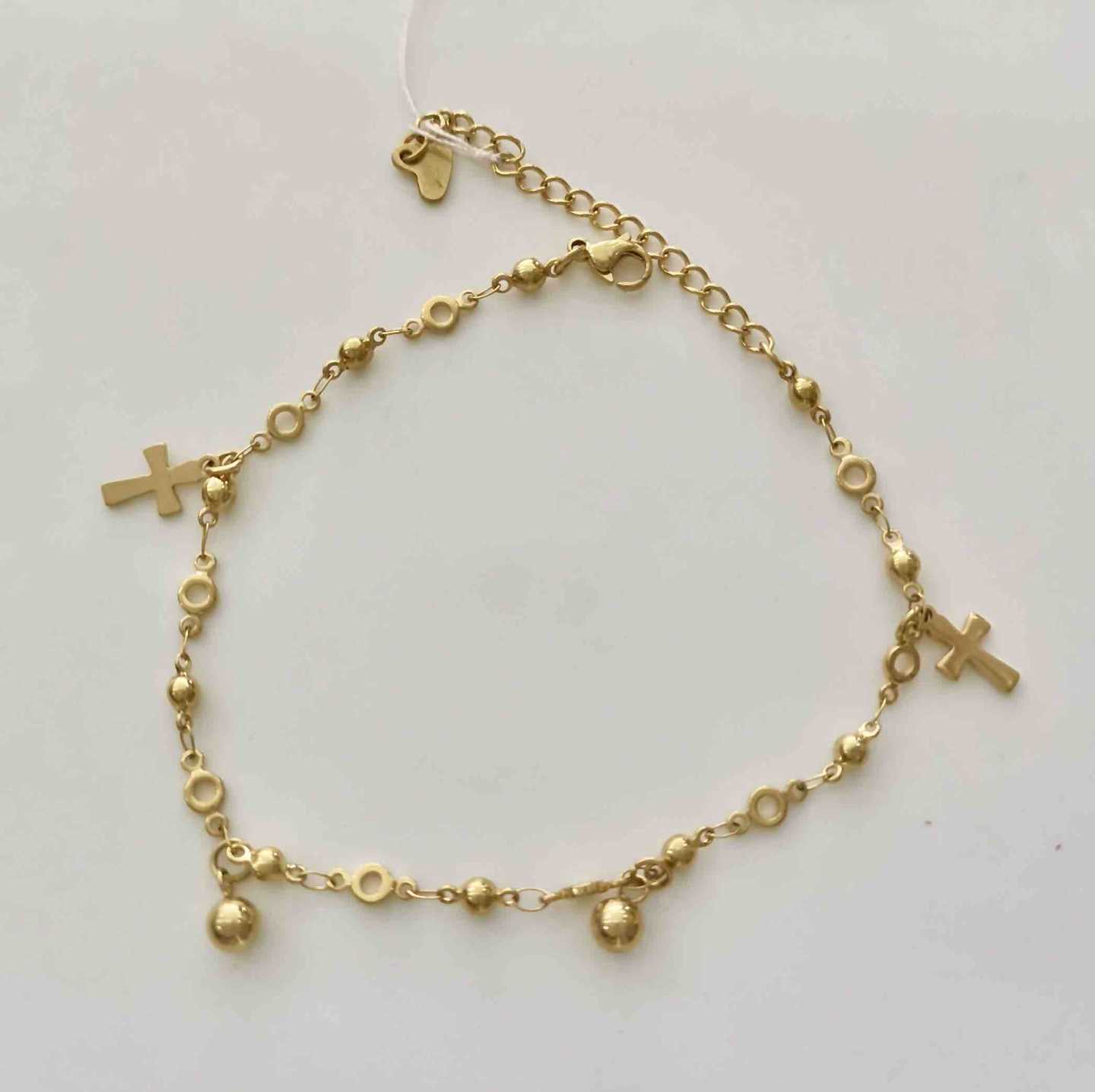 Tobillera Dorado 2 P.L. Pelotida 2 Cruces