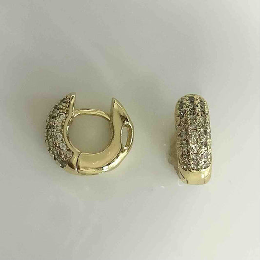 Aro Bañado Oro Argolla Circones 14X5mm 