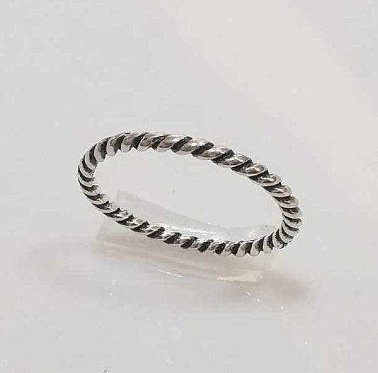 Anillo Plata925 Retorcido Liso