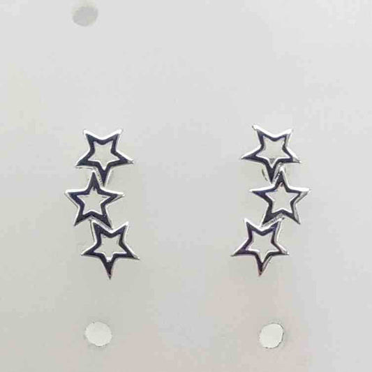 Aro Plata925 3 Estrella en Linea