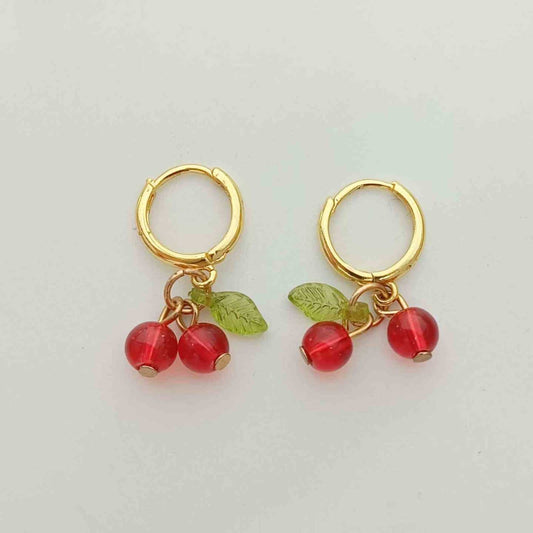 Aro Argolla Bañado en Oro 18k Colgante Celeste 