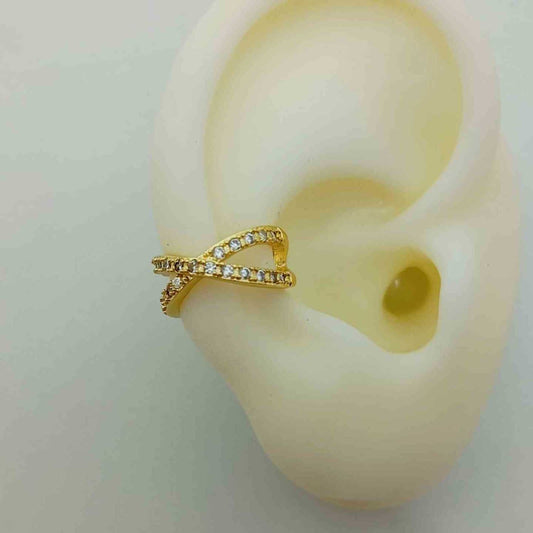 Ear Cuff Bañado en Oro Infinito Circones 