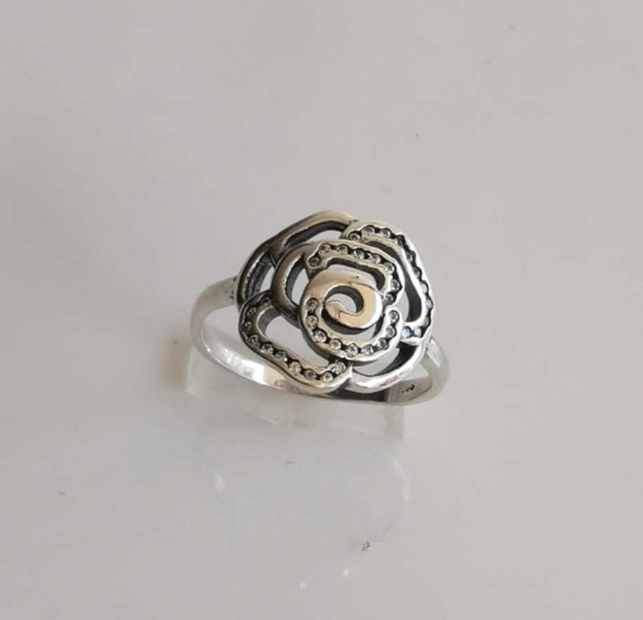 Anillo Plata925 Flor Circones