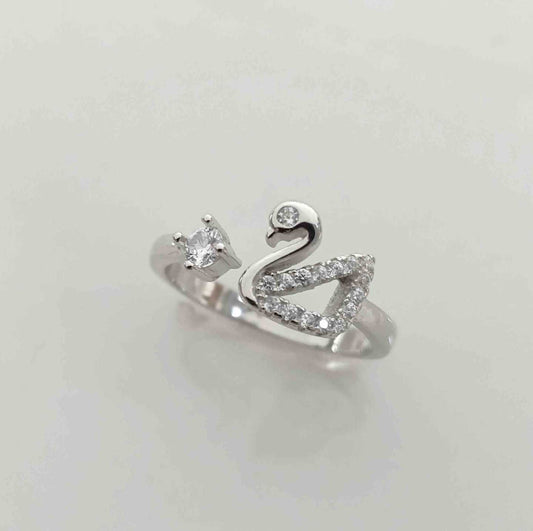 Anillo Plata925 Cisne Cricones Ajustable