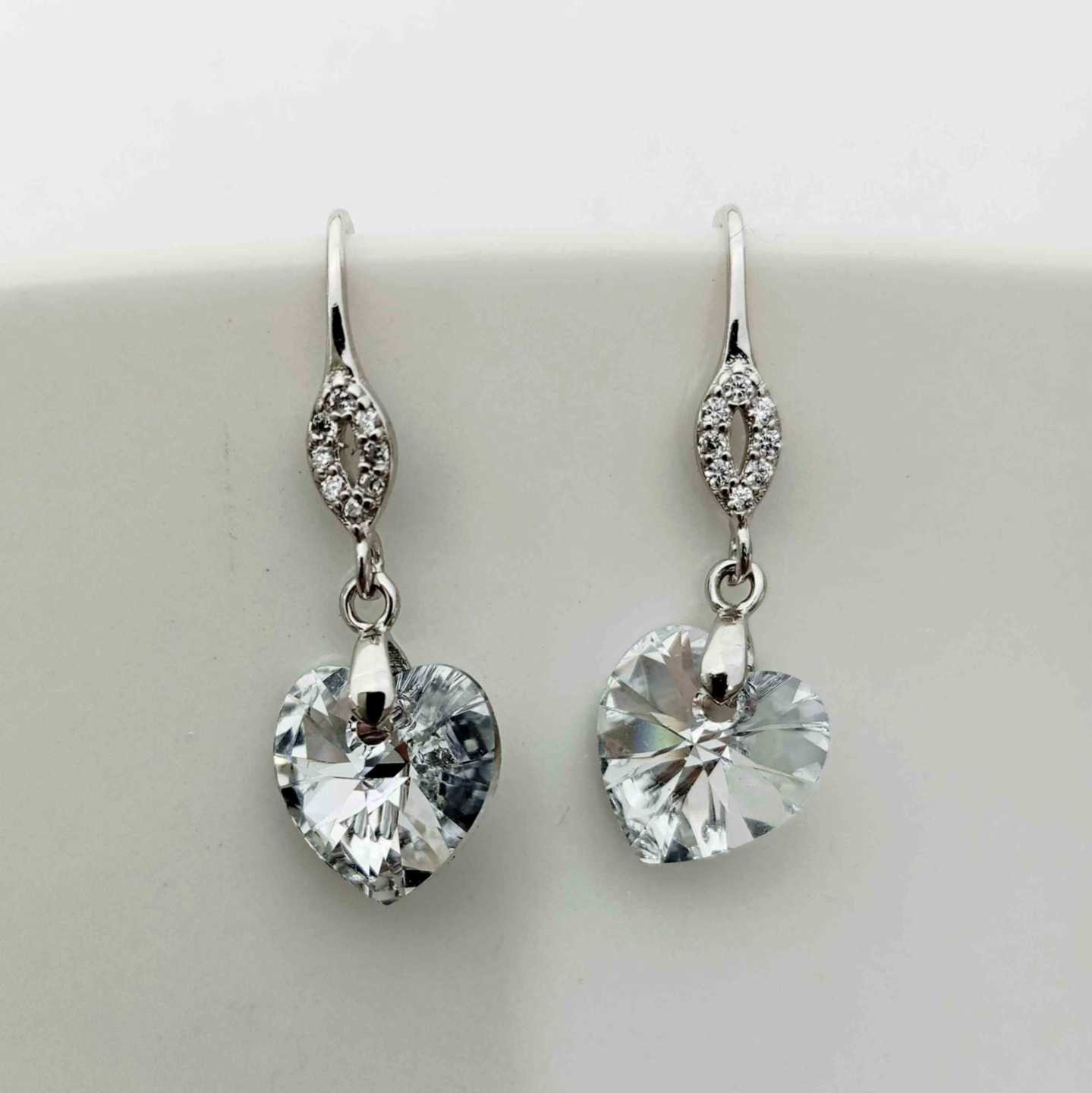 Aros de Plata 925 con Cristal Swarovski Elements