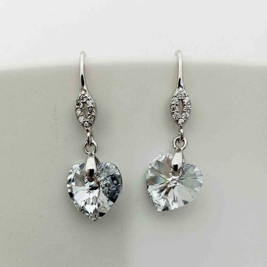 Aros de Plata 925 con Cristal Swarovski Elements