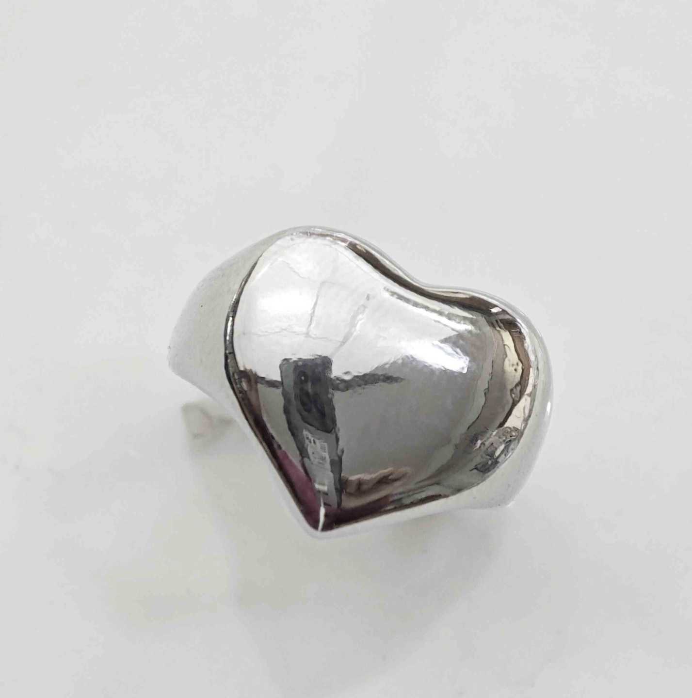 Anillo Bañado En Plata y Bañado en Oro 18K Corazon Ajustable
