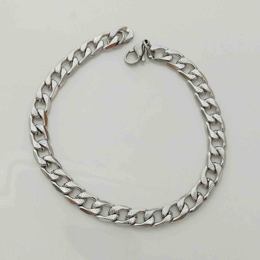 Pulsera Plateada Eslabon Cartier NK 1:1 7mm