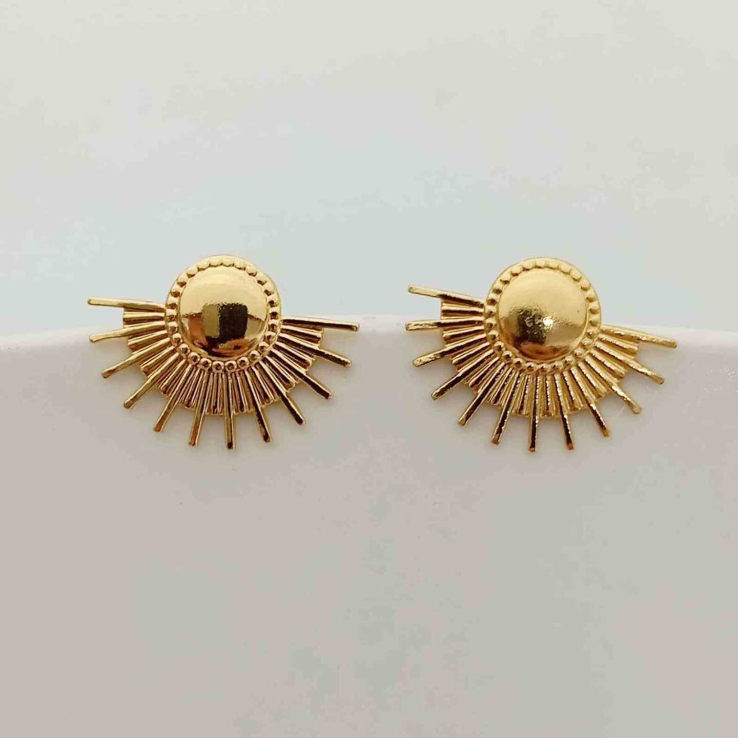 Aro de acero quirúrgico Dorado Medio Sol Mediano 